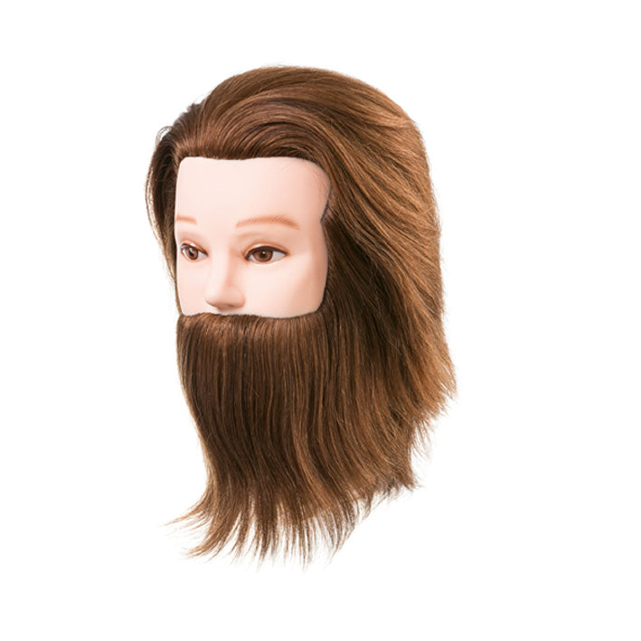 CABEZA MANIQUI DANIEL CON BARBA CAB.NATURAL 15-18CM.