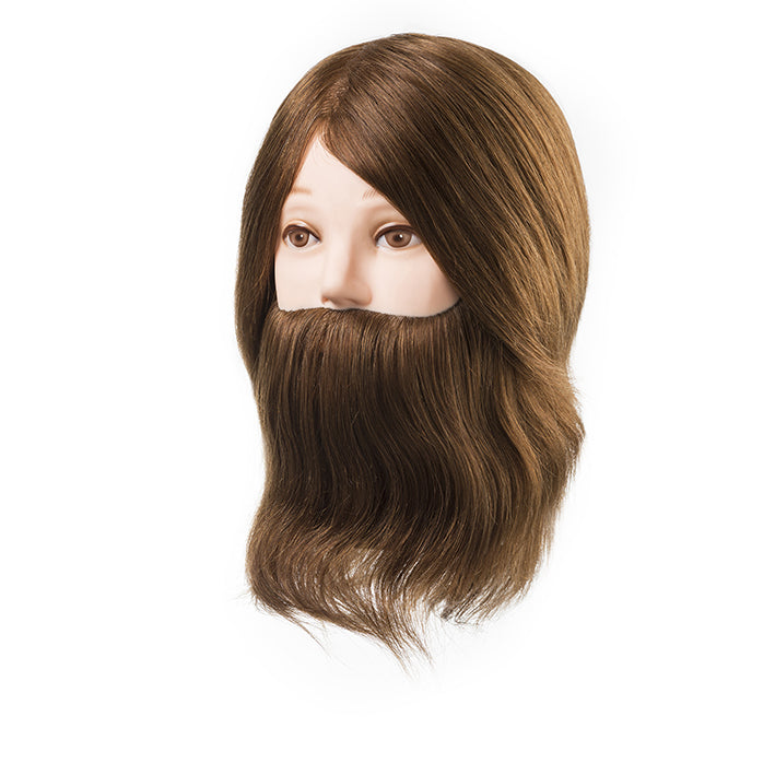 CABEZA MANIQUI DANIEL CON BARBA CAB.NATURAL 15-18CM.