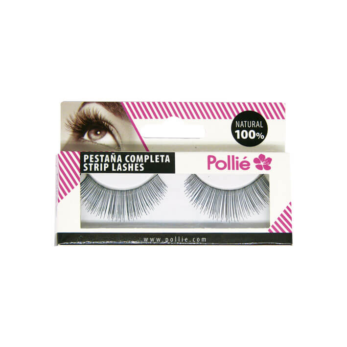 PESTAÑAS POLLIE 10 NEGRAS 100% NATURAL