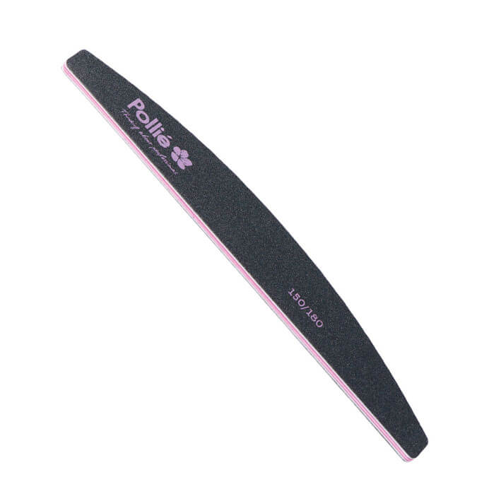 Llima 150/180 negra 28x178mm mitja lluna amb bossa