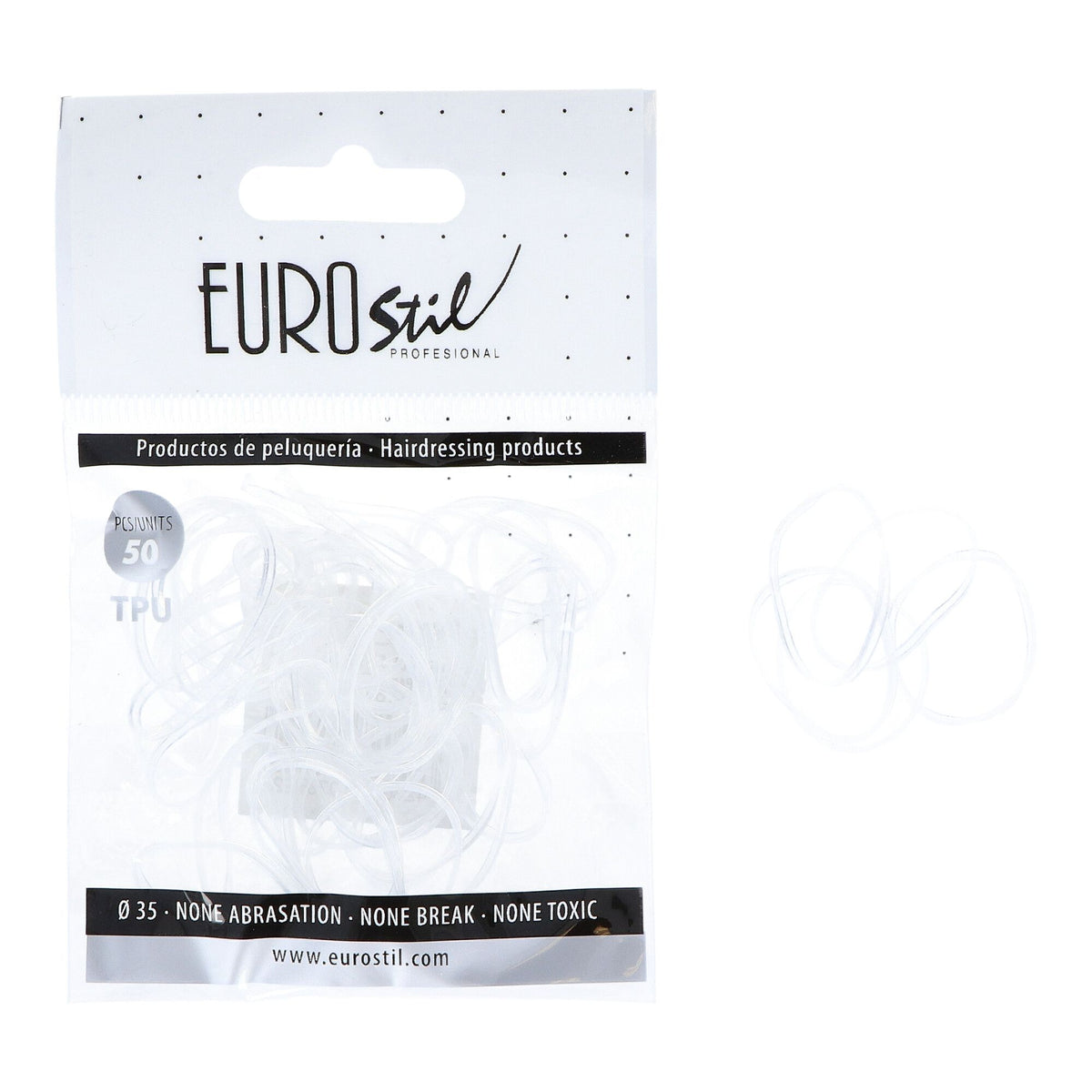 BOLSA DE 50 GOMAS TRANSPARENTES TPU