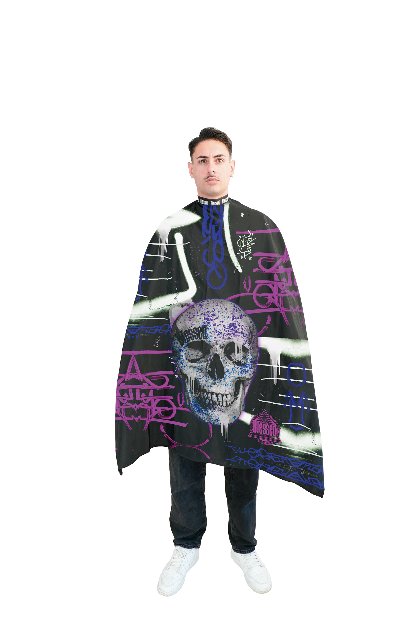 CAPA CON CUELLO DE NEOPRENO PURPLE SKULL