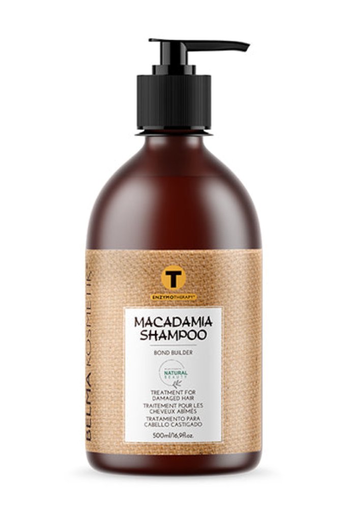 Belma kosmetik-Macadamia shampoo 500 ml-mantenimiento para cabellos secos,dañados y con color