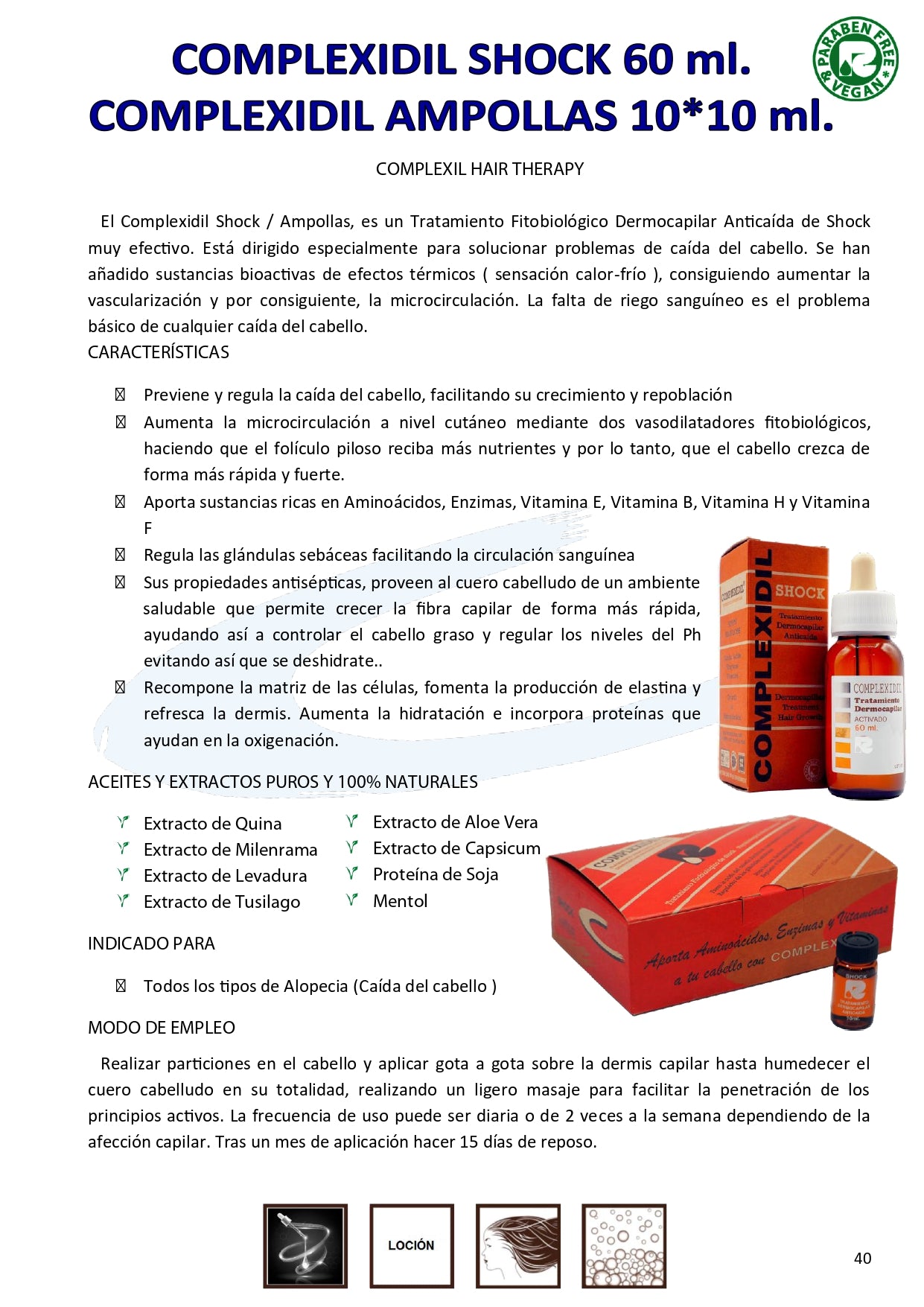 Complexil-Tratamiento de shock para caída en ampollas