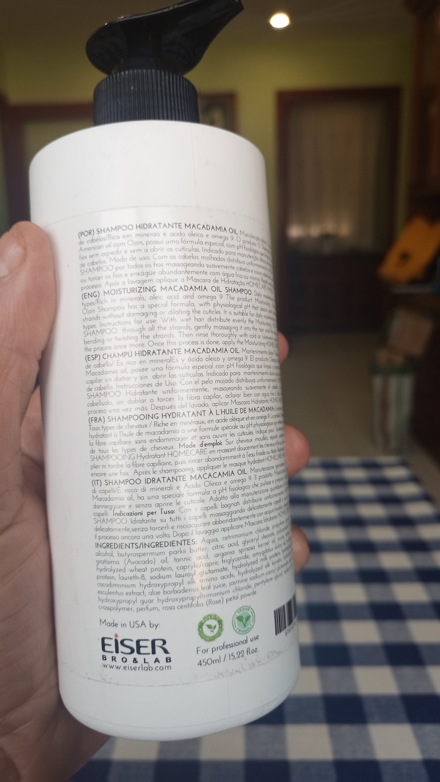Eiser lab-Evox champú de mantenimiento y post alisado-Hair original treatment con aceite de macadámia