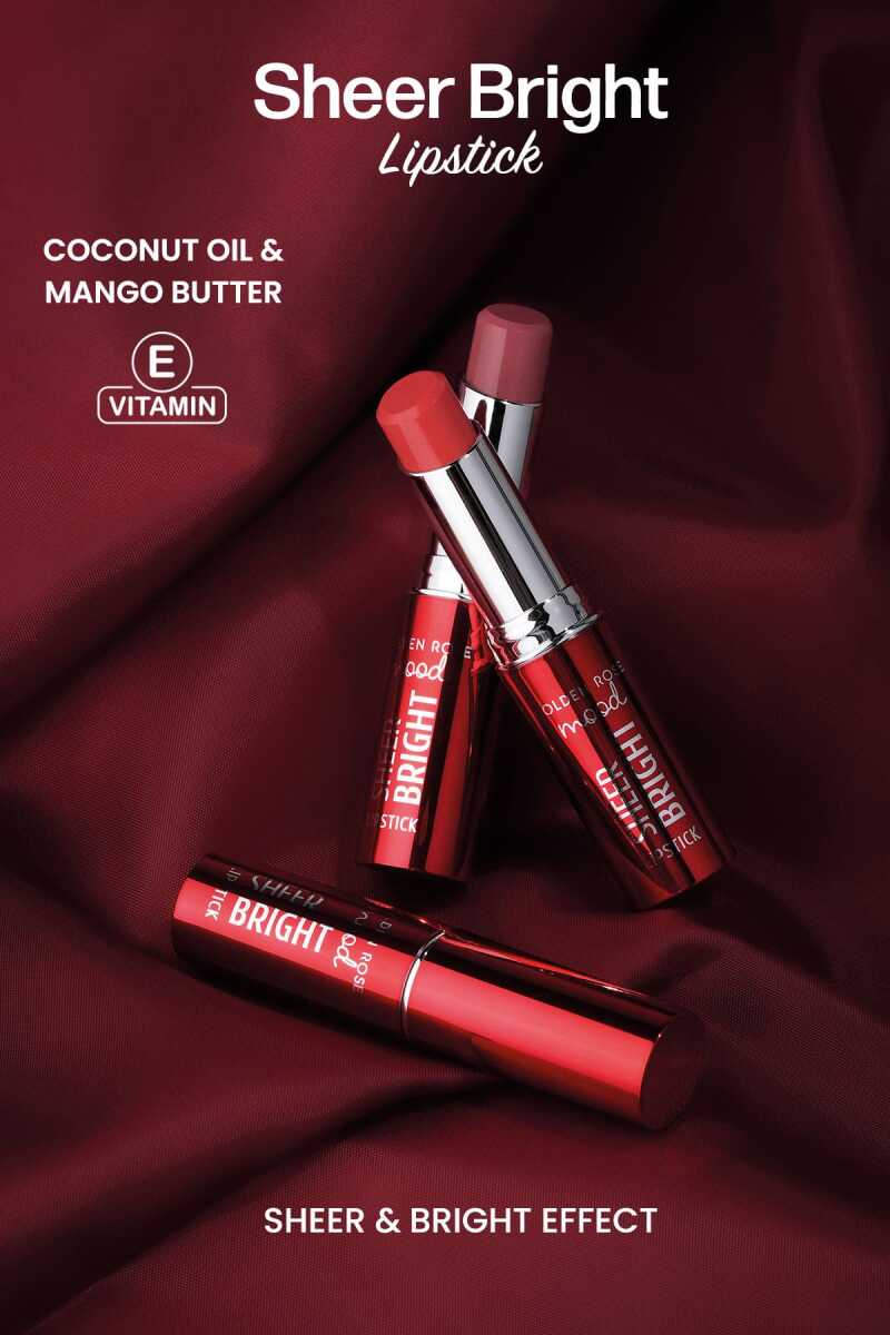 Mood Sheer Bright Lipstick - Barra de labios hidratante con brillo natural