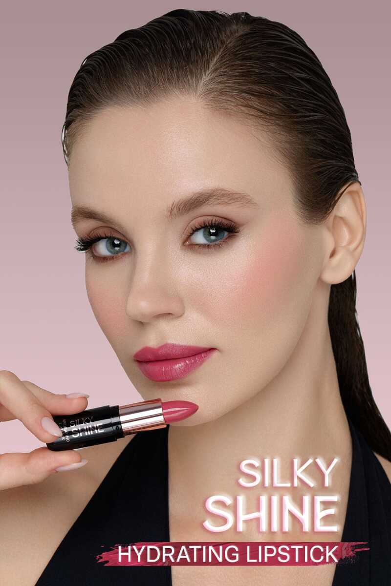 Silky Shine Hydrating Lipstick - Barra de labios hidratante con brillo