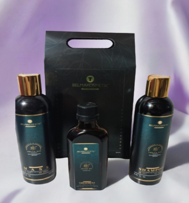 Belma kosmetik-Kit de mantenimiento de argán,para casa-Todo tipo