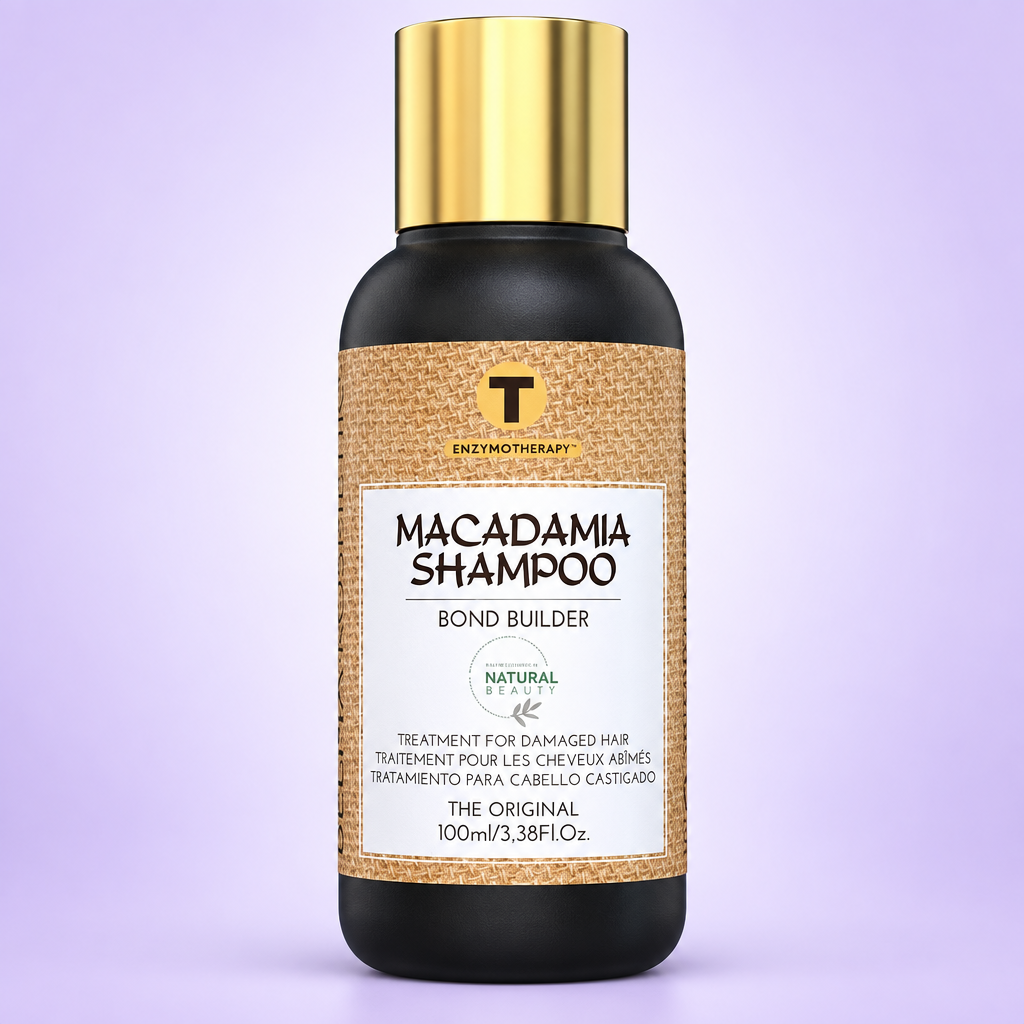 Macadamia Xampú Bond Builder 100ml amb fons lila