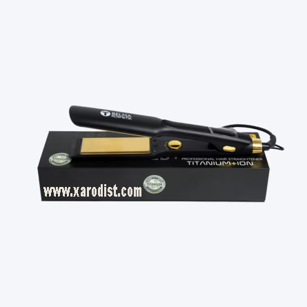 Belma kosmetik-Professional Hair Straightener Titanio/oro ancha especial alisado orgánico