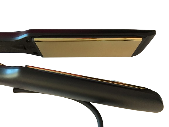 Belma kosmetik-Professional Hair Straightener Titanio/oro ancha especial alisado orgánico