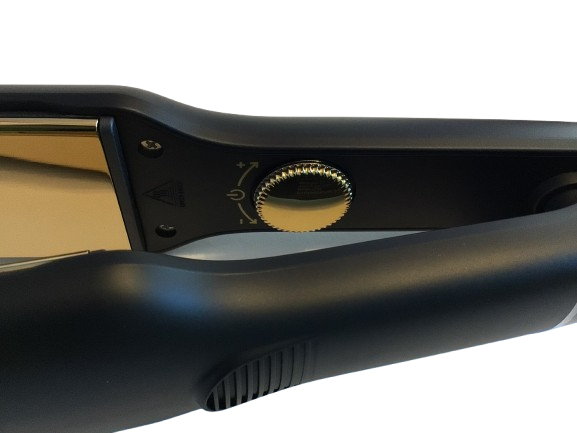 Belma kosmetik-Professional Hair Straightener Titanio/oro ancha especial alisado orgánico