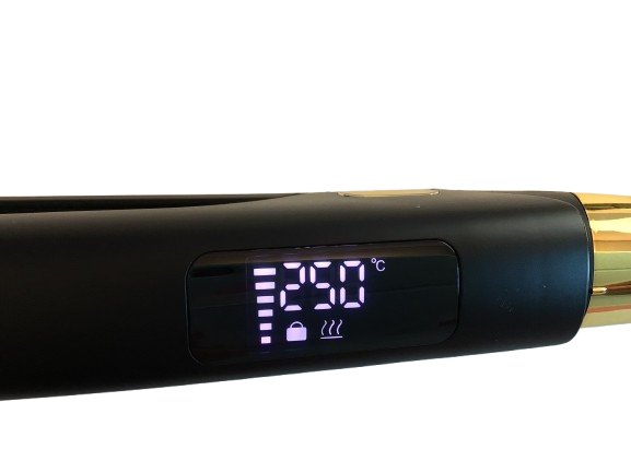 Belma kosmetik-Professional Hair Straightener Titanio/oro ancha especial alisado orgánico