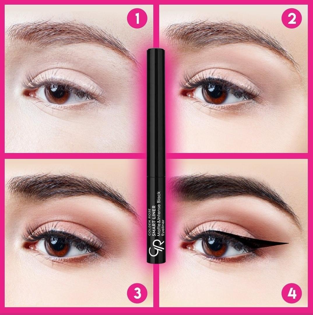 Smart Liner Matte and Intense Black Eyeliner - Eyeliner líquido negro mate