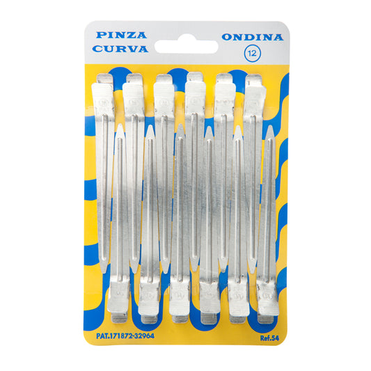BOLSA DE 12 PINZAS CURVADAS ALUMINIO
