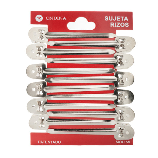 BOLSA DE 12 PINZAS METALICAS GRANDES