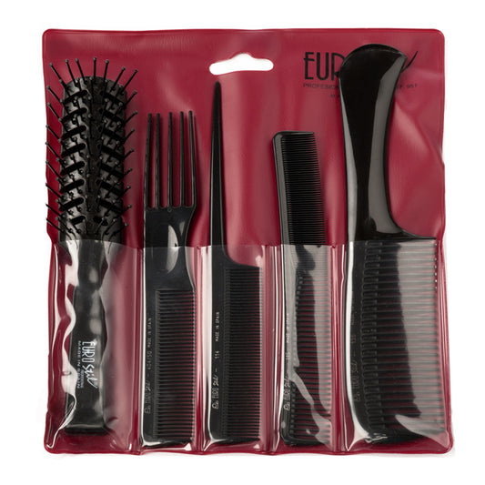 ESTUCHE CON 4 PEINES Y 1 CEPILLO ESQUELETO