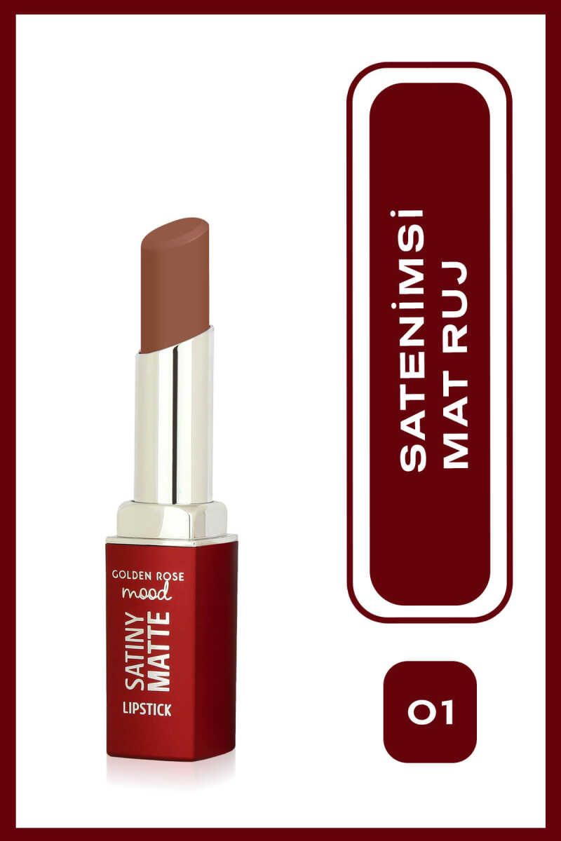 Mood Satiny Matte Lipstick - Barra de labios mate satinada