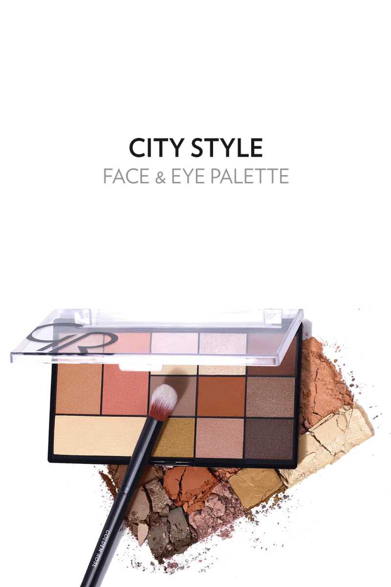 City Style Face and Eye Palette - Paleta facial y de ojos multifunción