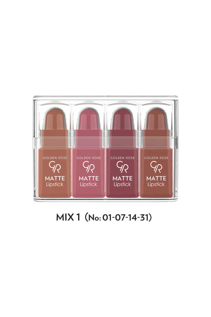 Matte Lipstick Mini Set - Set de 4 mini labiales mate