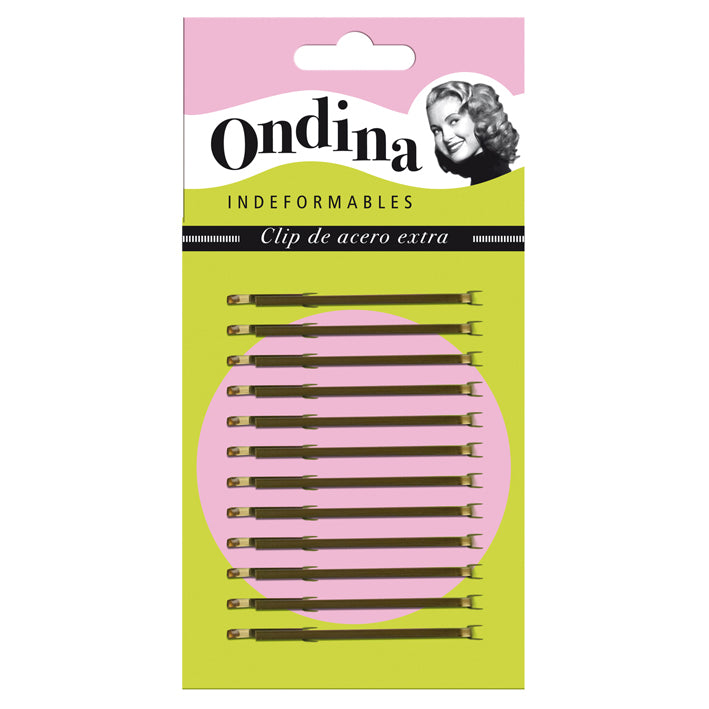 CARTON 12 CLIPS BRONCE70 MM
