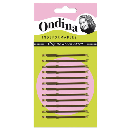 CARTON 12 CLIPS BRONCE70 MM