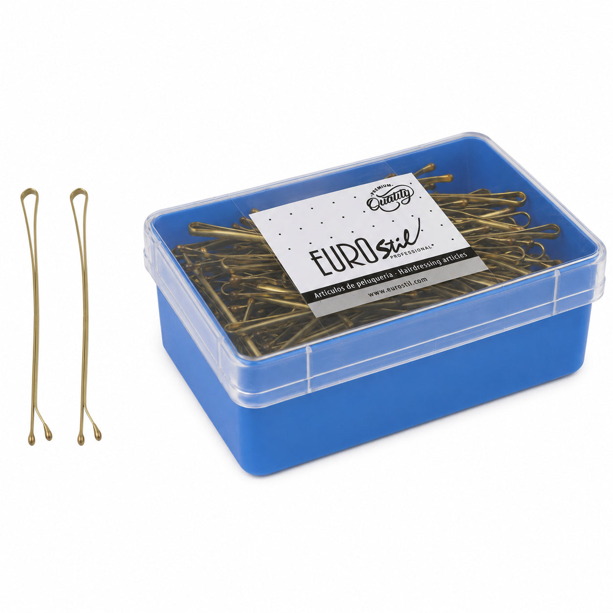 CAJA 150 CLIPS BRONCE EUROSTIL 70 MM