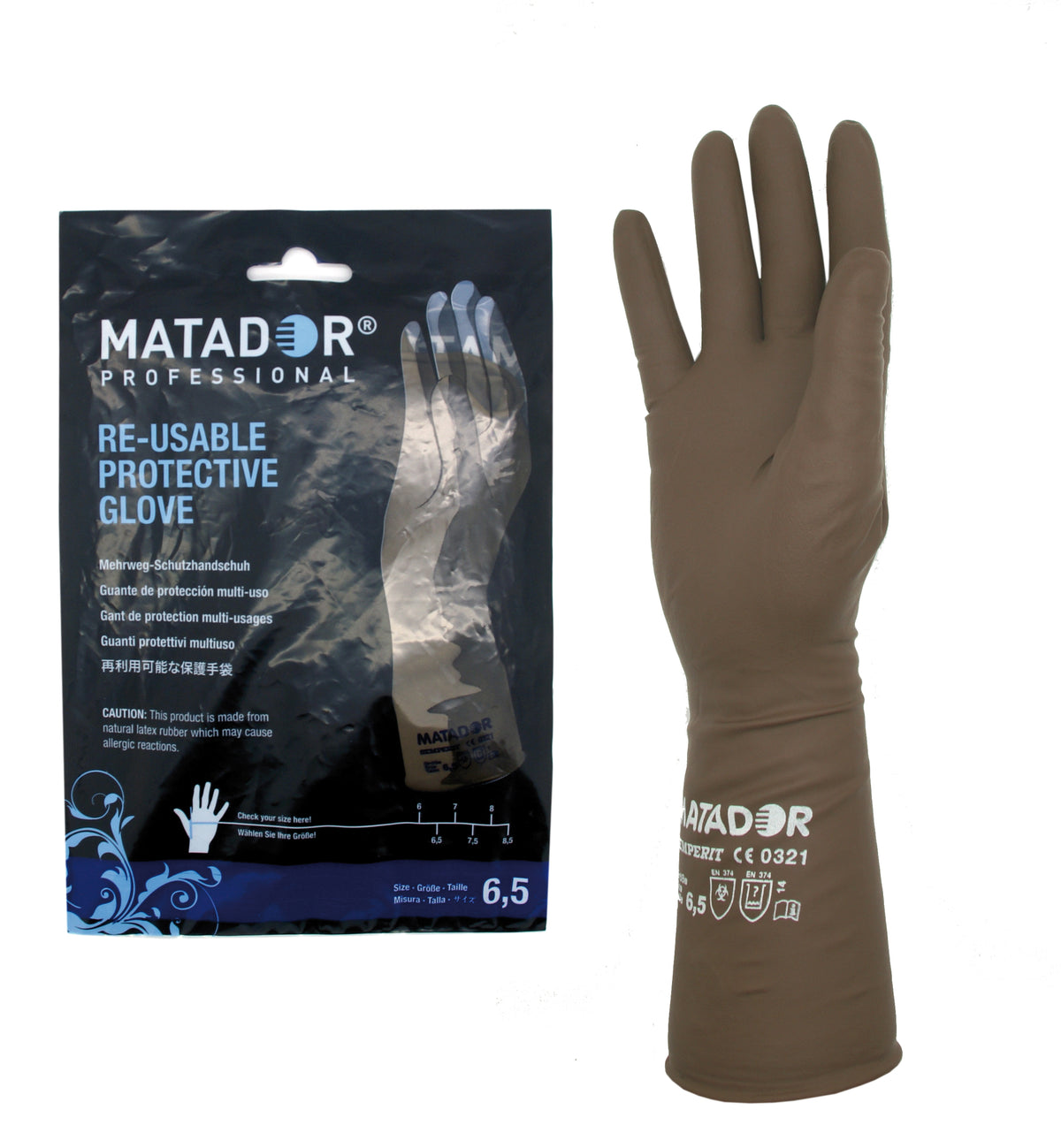 BOLSA 2U. GUANTES PROFES. 8