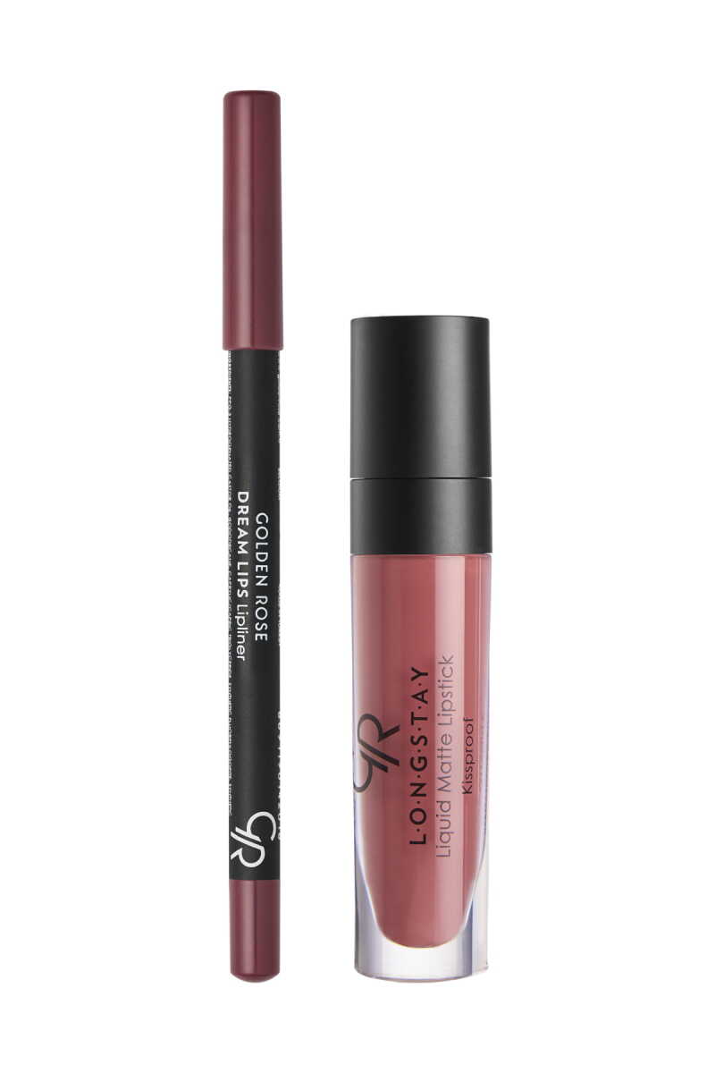 Matte Lip Kit - Labial líquido mate + perfilador de labios