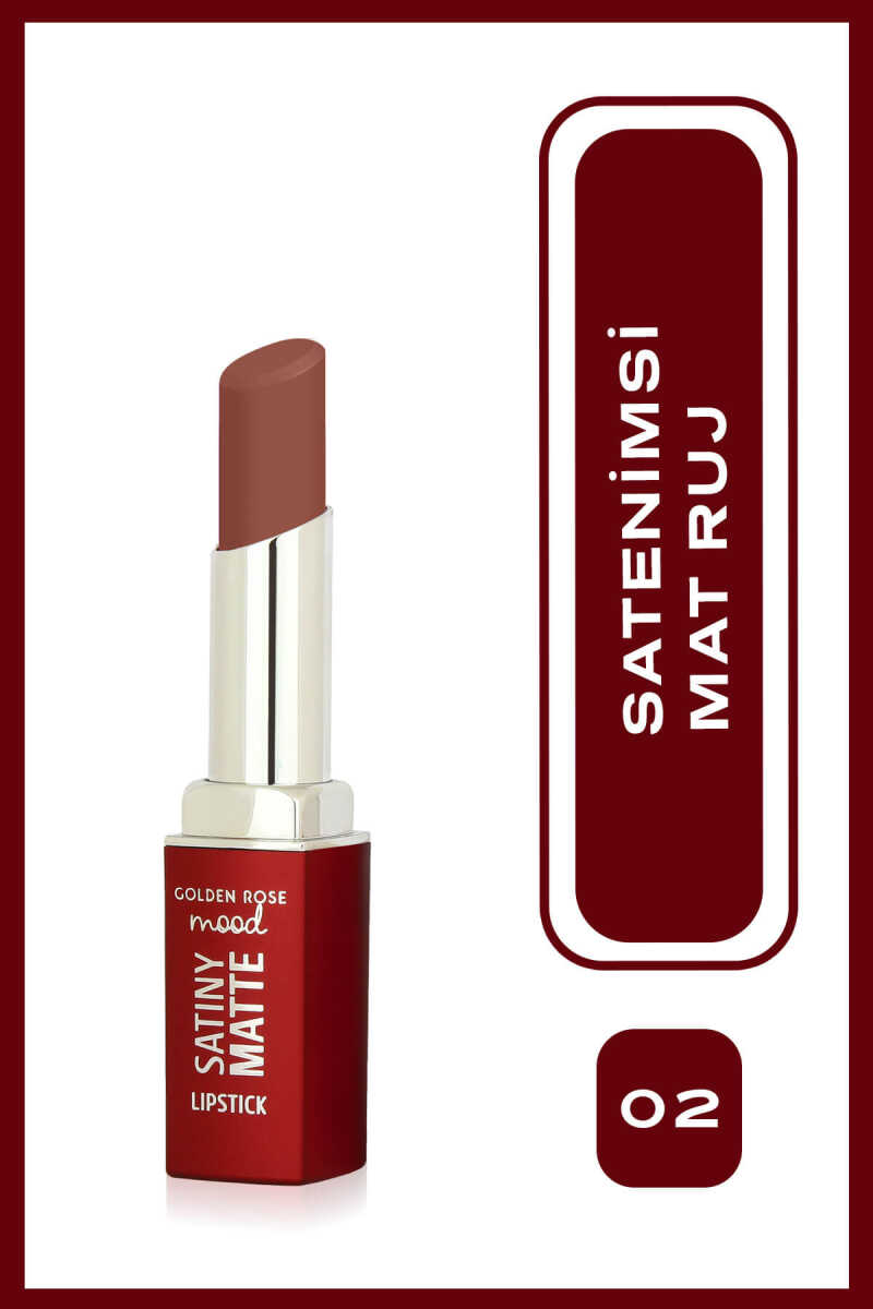 Mood Satiny Matte Lipstick - Barra de labios mate satinada