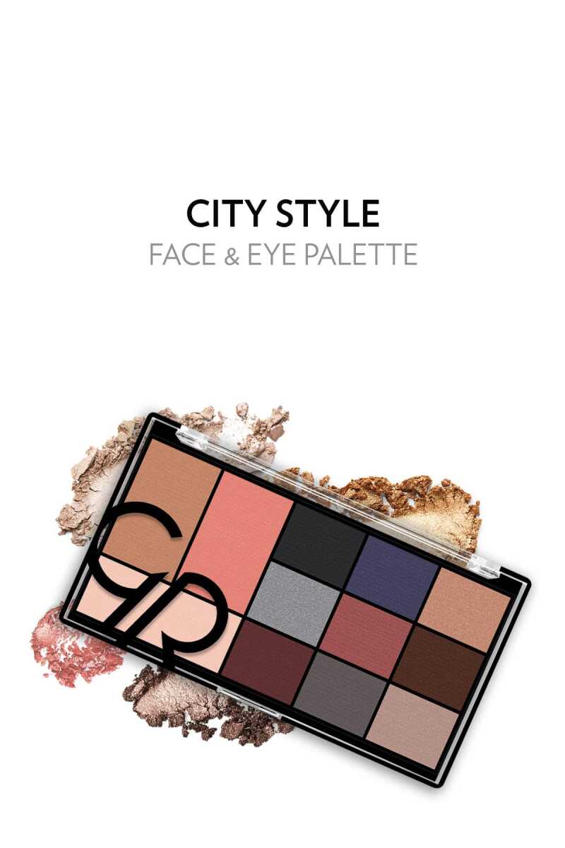 City Style Face and Eye Palette - Paleta facial y de ojos multifunción