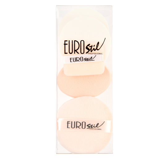 SET 3 ESPONJAS MAQUILLAJE + 2BORLAS