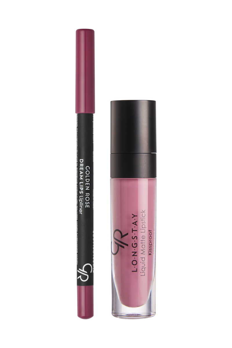 Matte Lip Kit - Labial líquido mate + perfilador de labios