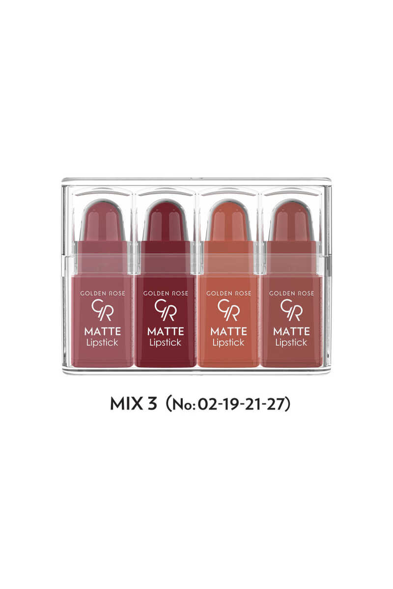 Matte Lipstick Mini Set - Set de 4 mini labiales mate