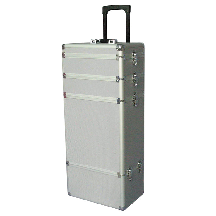 MALETA TROLLEY 4 CUERPOS 81,5X24,5X37 PLATA