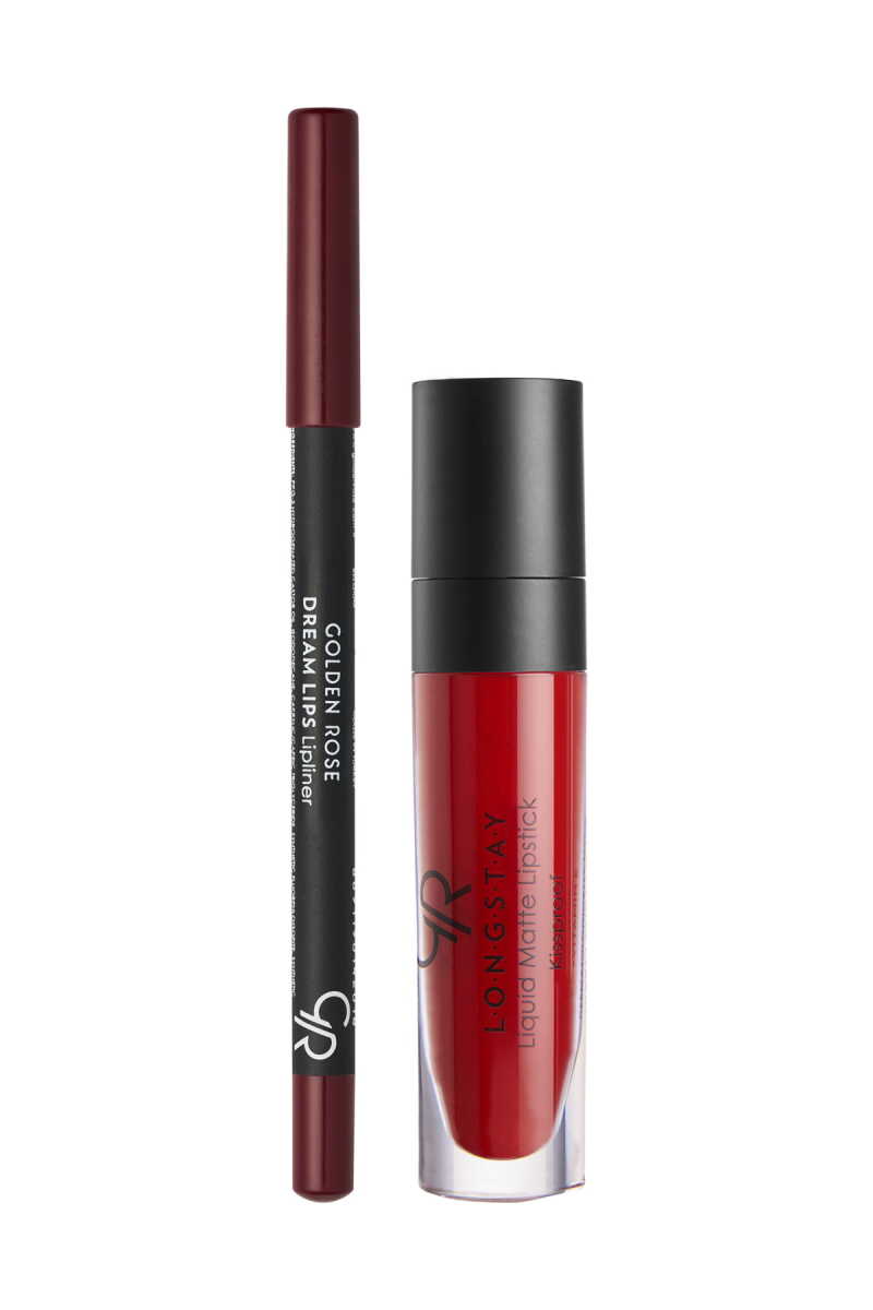 Matte Lip Kit - Labial líquido mate + perfilador de labios