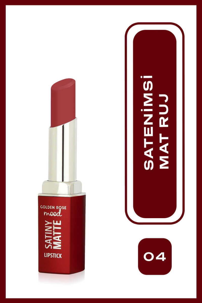 Mood Satiny Matte Lipstick - Barra de labios mate satinada