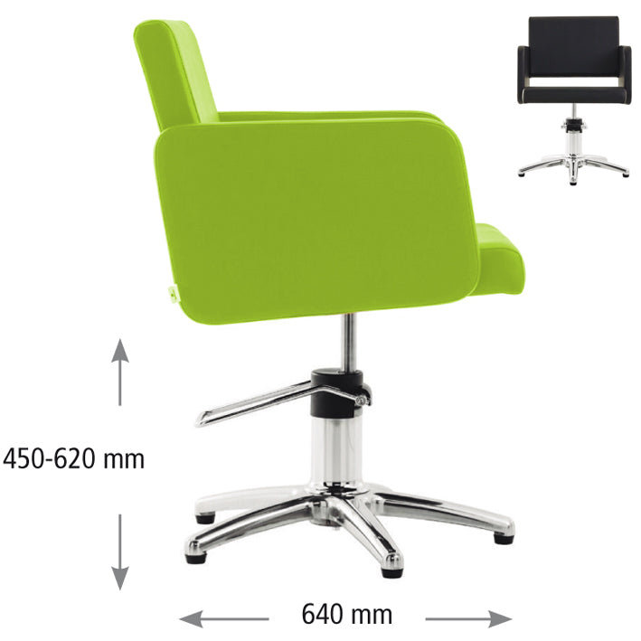 SILLA DE PELUQUERIA VENUS VERDE