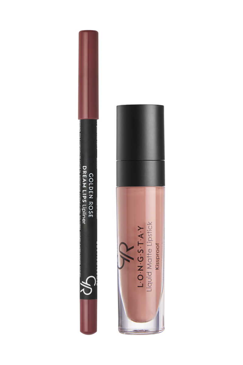 Matte Lip Kit - Labial líquido mate + perfilador de labios