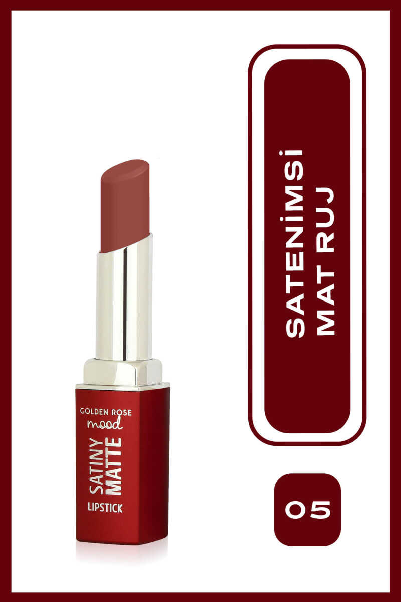 Mood Satiny Matte Lipstick - Barra de labios mate satinada