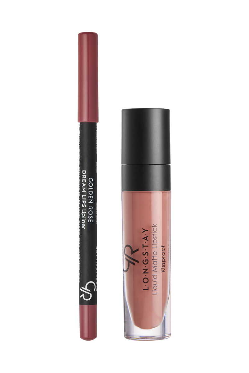 Matte Lip Kit - Labial líquido mate + perfilador de labios