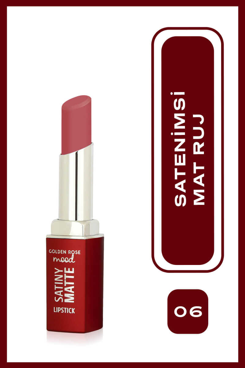 Mood Satiny Matte Lipstick - Barra de labios mate satinada