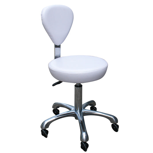 SILLA FASHION CON RESPALDO BLANCA