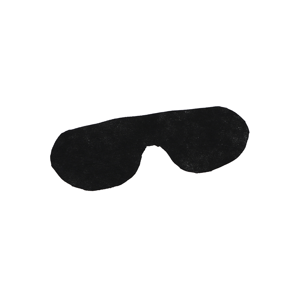 BOLSA 50 MASCARAS PROTECTOR OJOS RAGNAR NEGRO