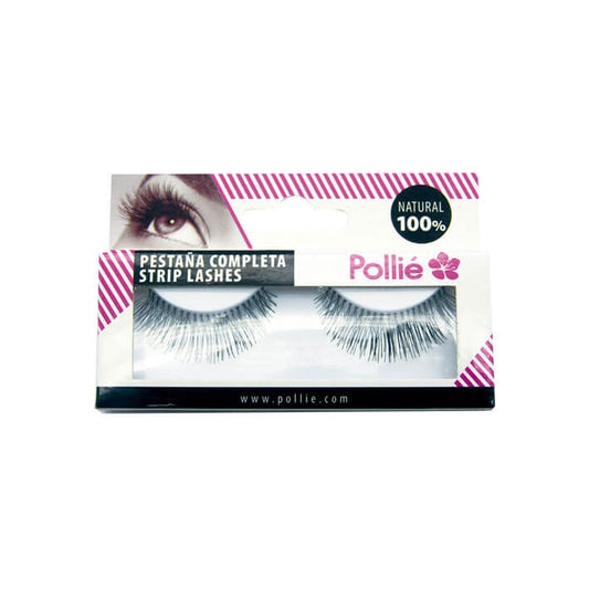 PESTAÑAS POLLIE 12 NEGRAS 100% NATURAL