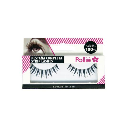 PESTAÑAS POLLIE 15 NEGRAS 100% NATURAL