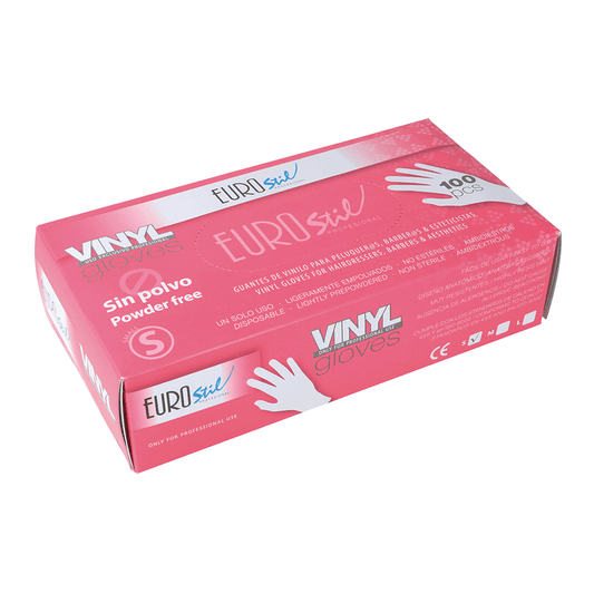 CAJA 100 GUANTES VINILO SIN POLVO PEQUEÑOS
