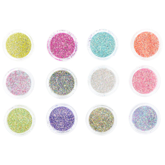 GLITTER PER A NAIL ART ASSORTITS 1G X 12 COLORS