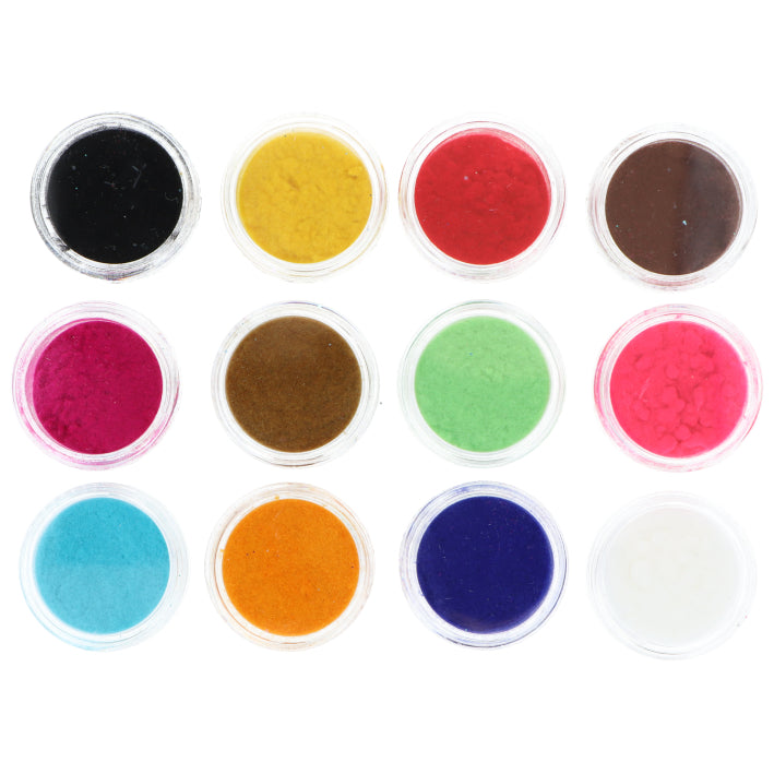 POLVOS DECO NAIL ART TERCIOPELO 0,5GX12 COLOR