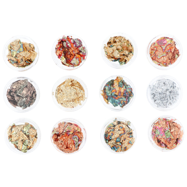 PAN DE ORO NAIL ART 12 COLORES
